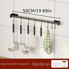 Kitchen Storage Rack No Punching Wall Hanging Hook Rack