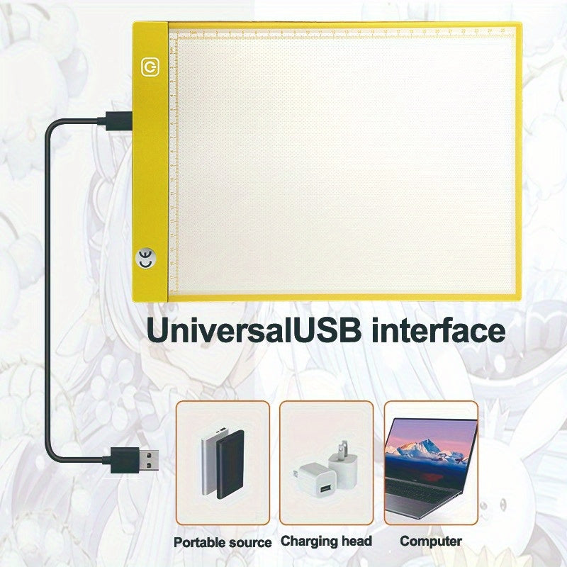 A4 LED Drawing Board 5 Colors High Brightness Acrylic Eye Protection Light
