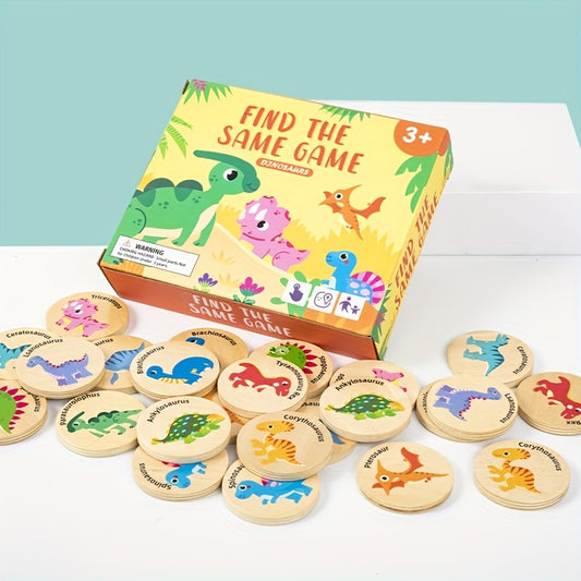 Dinosaur Matching Game Puzzle Wooden Toys