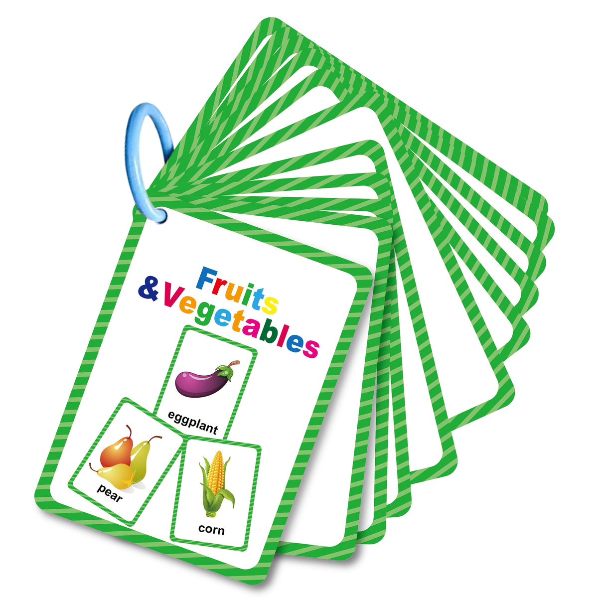 Fruit & Veggie Flashcards for Early Readers: 25 Cards, 48 High-Frequency Words