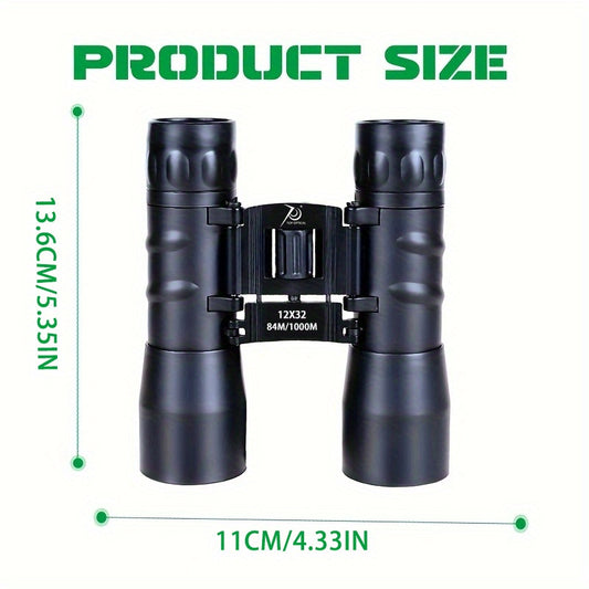 12x32 Compact HD Portable Binoculars for Bird Watching Travel