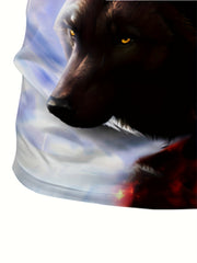 Wolf 3D Digital Pattern Men's Graphic T-shirt Short Sleeve Tops