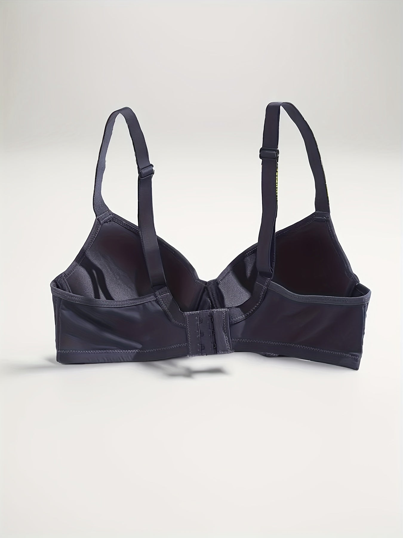 2pcs Solid T Shirt Bras Comfy Push Up Bra Women's Lingerie