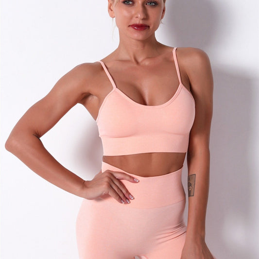 Women's Seamless Fitness Set: Sports Bra & Leggings