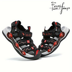 FANGFIUP Boys Sports Sandals Breathable Non-slip Sandals