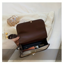 Vintage Flap Saddle Bag Retro Shoulder Bag Women's Casual Handbag