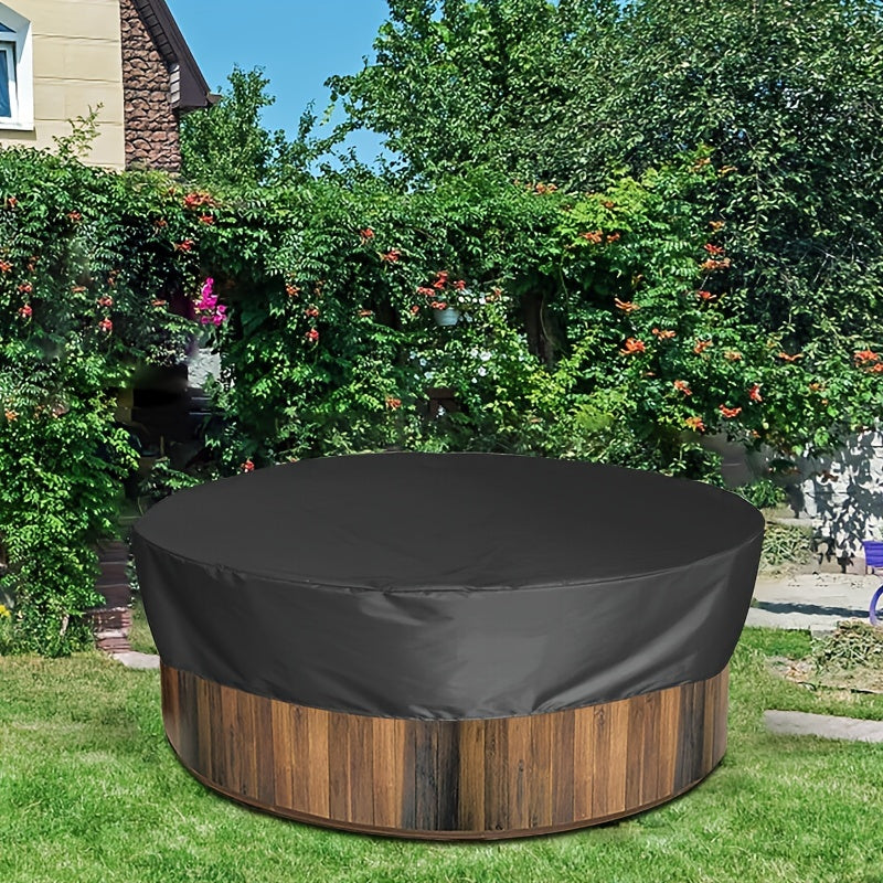 Round Hot Tub Spa Cover Waterproof UV Protection Windproof