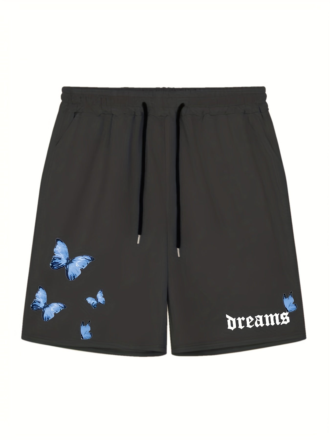 Men's Casual Solid Elastic Waist Drawstring Shorts for Summer