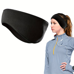 Adjustable Winter Headband with Ear Flaps for Running & Hiking
