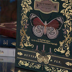 Gothic Style Butterfly Retro Notebook Subject
