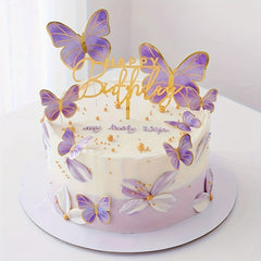1pc Letter Graphic Cake Top Happy Birthday Art Cake Plate DIY