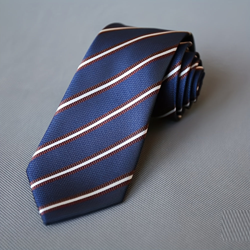 Men's Formal Striped Tie For Groom Wedding