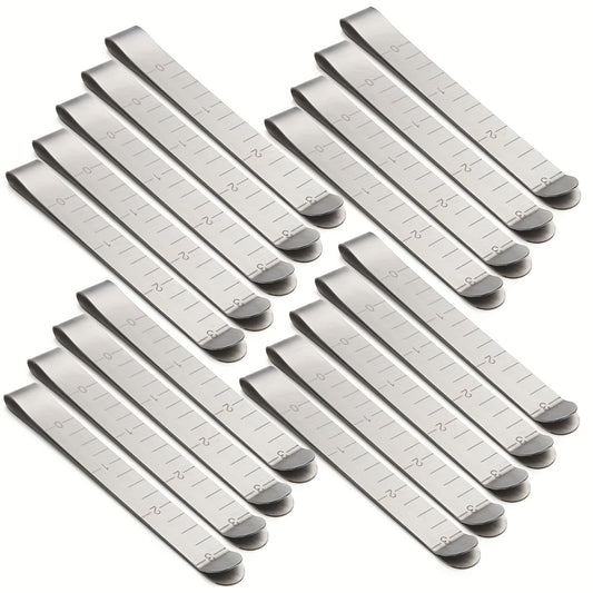 5pcs Sewing Fixed Ruler Stainless Steel Fabric Clip