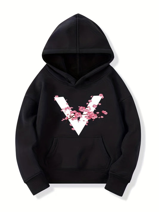 Girls' Long Sleeve Casual Hoodie Sweatshirt With Pocket