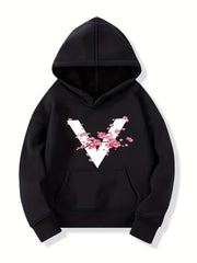 Girls' Long Sleeve Casual Hoodie Sweatshirt With Pocket