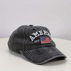 Men's Outdoor American Flag Vintage Baseball Cap