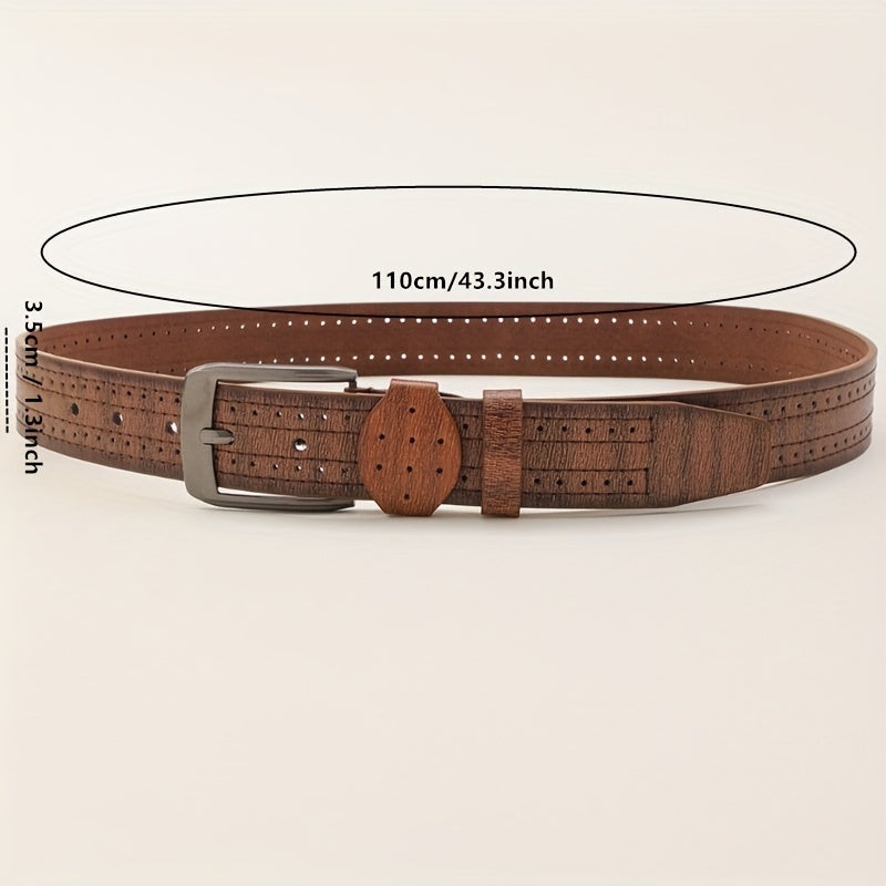 Men's PU Leather Belt Decorative Accessories Husband Boyfriends Birthday