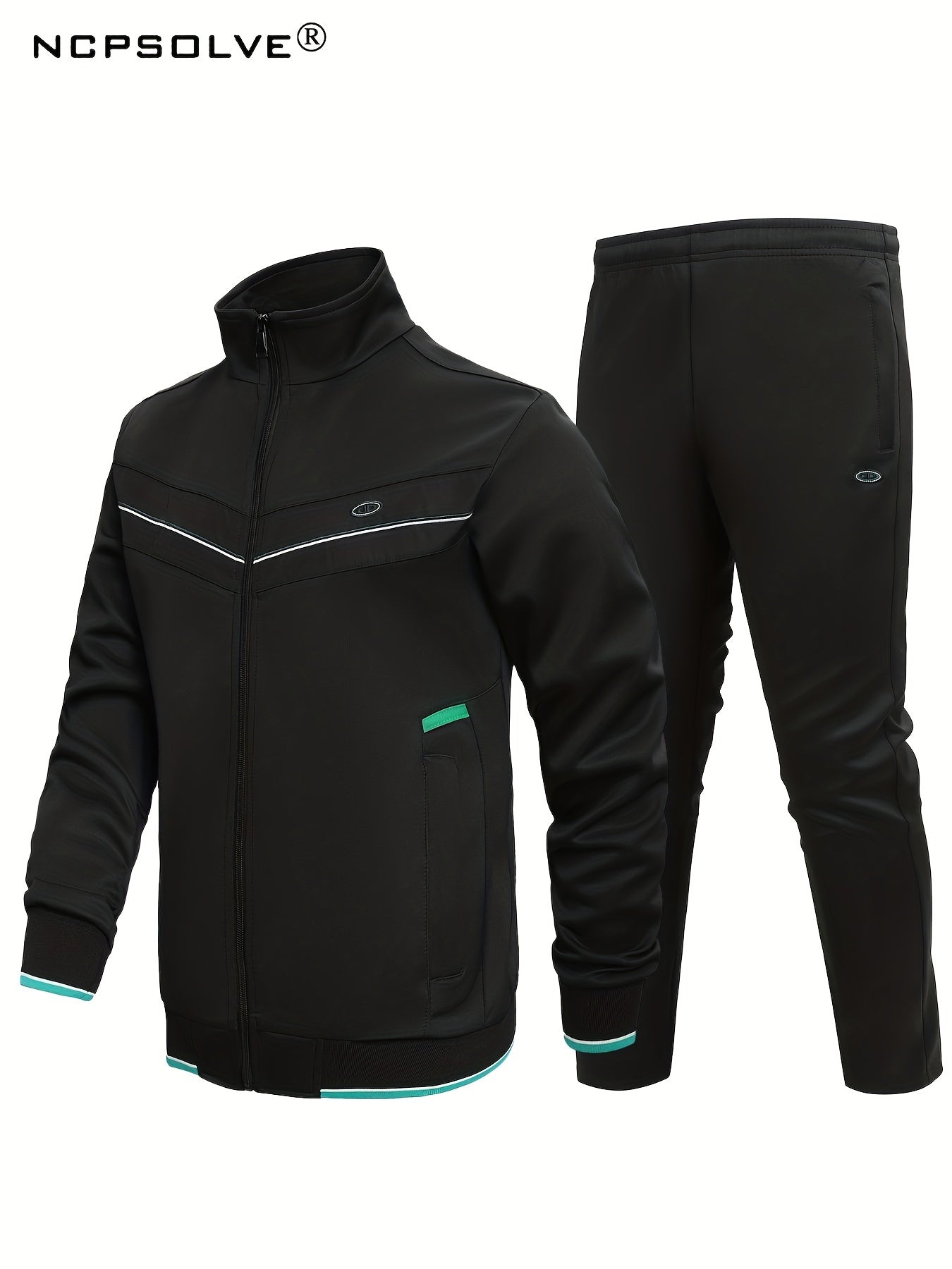 Men's Sports Suit Zip Jacket & Stretch Pants