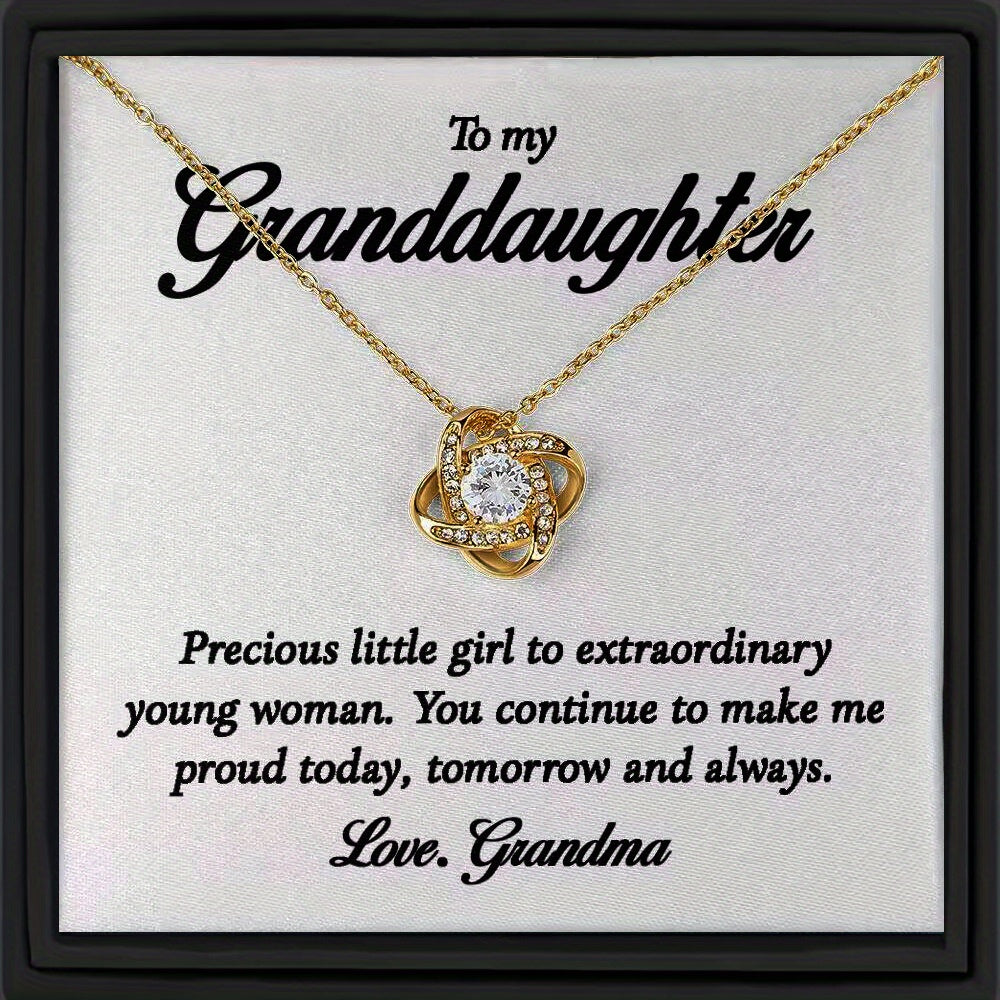 Granddaughter Birthday Pendant Necklace - Special Gift from Grandma