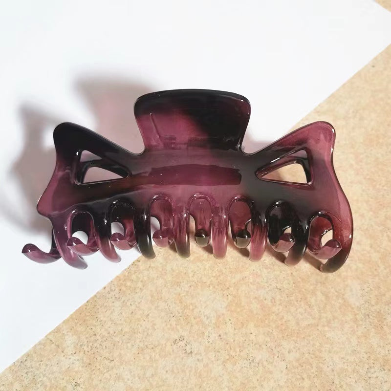Plastic Bowknot Hair Claw Clip Strong Grip Hair Jaw Clip
