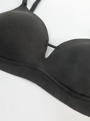 Hollow Out T Shirt Bra Push Up Bra Women's Lingerie