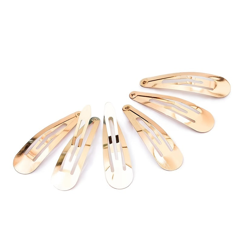 30pcs Metal Snap Hair Clips Non slip Hair Barrettes Hairpins