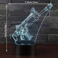 3D LED Night Light Desk Lamp Remote Control 16 Colors for Kids