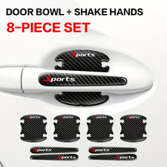 Carbon Fiber Car Door Handle Scratch Stickers