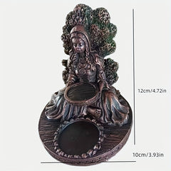 Goddess Resin Statue Candle Holder Home Garden Decor