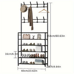 59 99 Cm Vertical Hanging Clothes Stand - Space Saving Storage