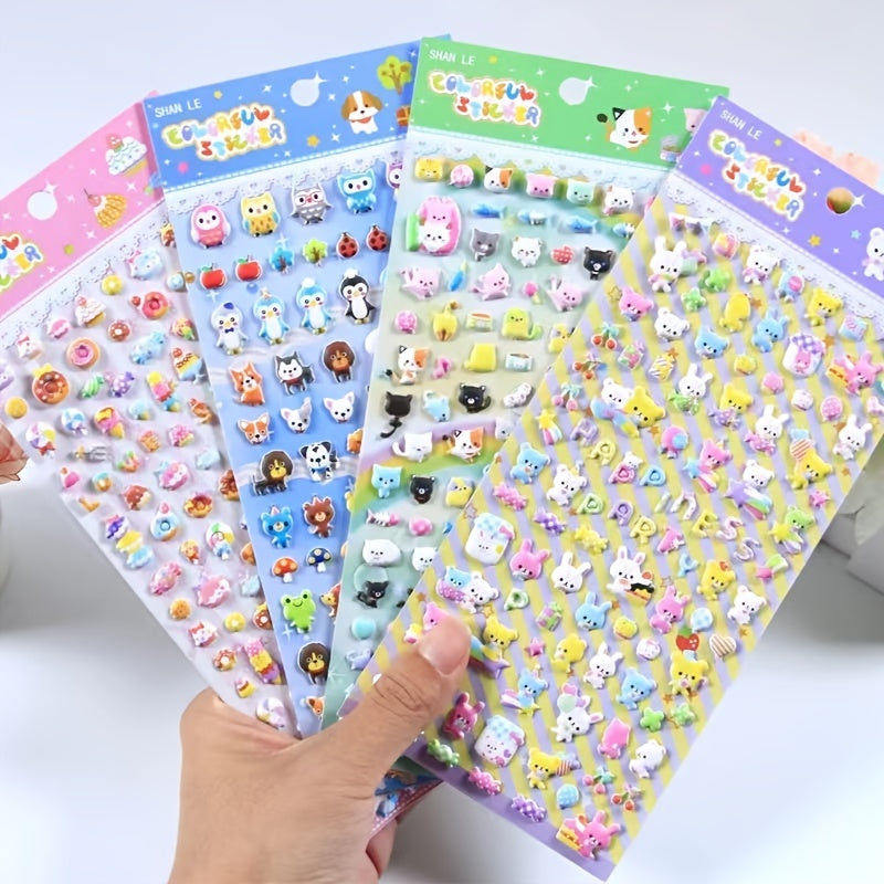 Cartoon Animal Foam Stickers 3D Mobile Phone DIY Decoration