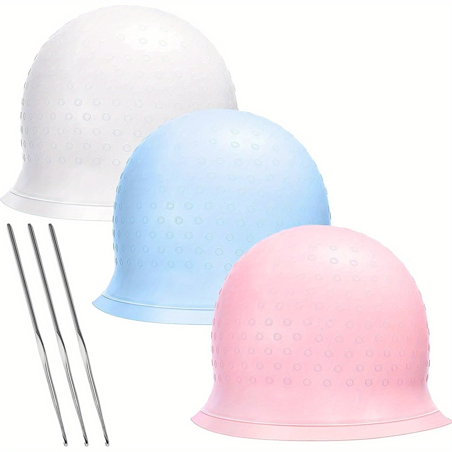 Silicone Hair Coloring Cap Reusable Highlighting Hat