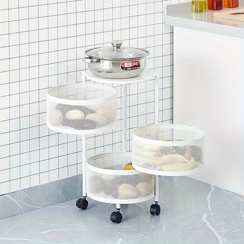 1pc Snack Cart Bedroom Storage Box Mobile Storage Cart Room Decor