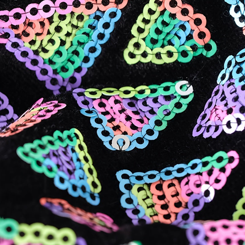Fashionable Reusable Sequin Mask for Dressy Occasions