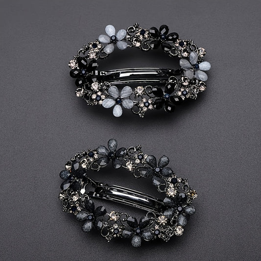 Vintage Hollowed Flower Rhinestone Hairpin Hairclip Hair Accessories
