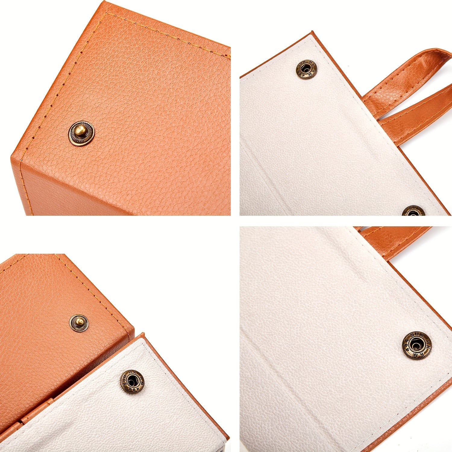 5 Slots Travel Glasses Case Foldable PU Leather Glasses Storage Rack