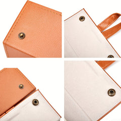 5 Slots Travel Glasses Case Foldable PU Leather Glasses Storage Rack