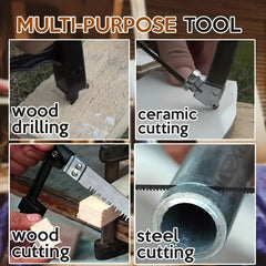 8-in-1 Steel Saw Metal Wood Glass 6 Blades Tool