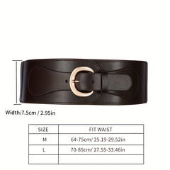Vintage Elastic Wide Belt for Women Sweater Skirt Girdle Punk Coat