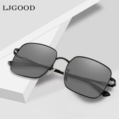 Square Frame Sunglasses Black Polarized UV400