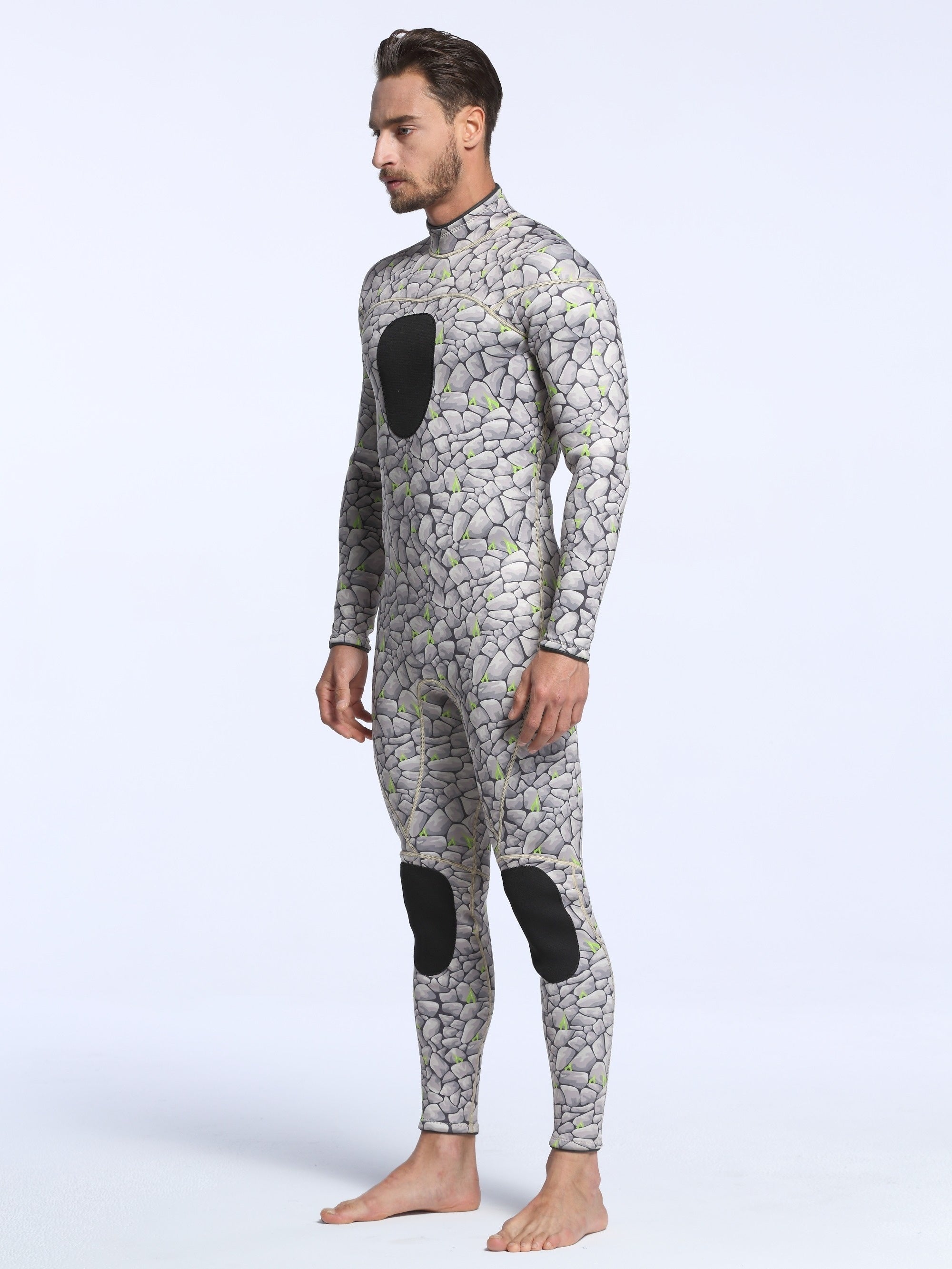 Men's Camo 3mm Neoprene Diving Suit Warm Anti Jellyfish Wetsuit