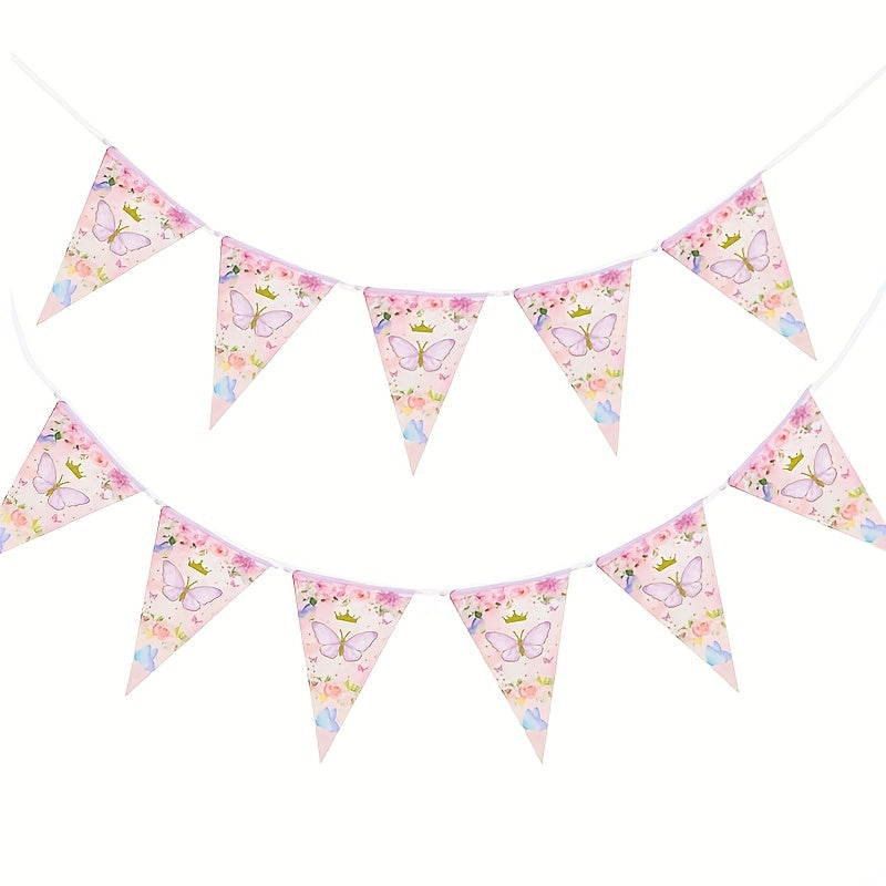 Triangle Flag Banner Pennant Party DIY Decoration Animals Unicorn Donut