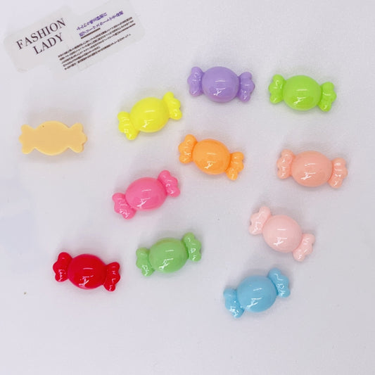 10pcs Random Mixed DIY Candy Earrings Hair Accessories Resin Charms