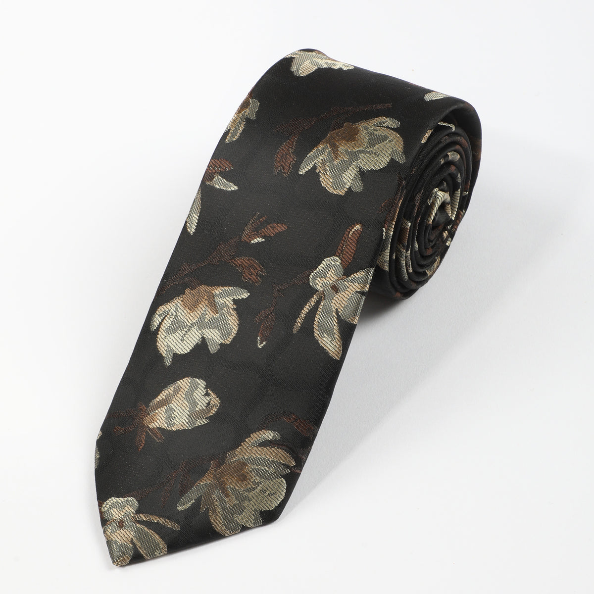 Yellow Flower Tie For Men