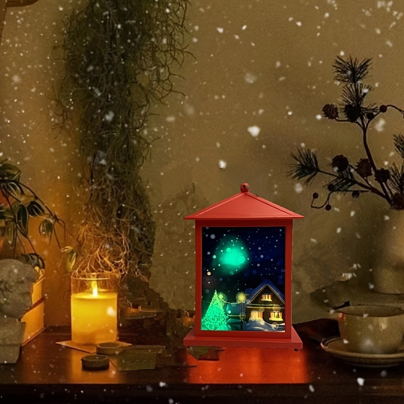 Christmas Snow Night Light LED Decoration Sound Combo Nursery Room Decor