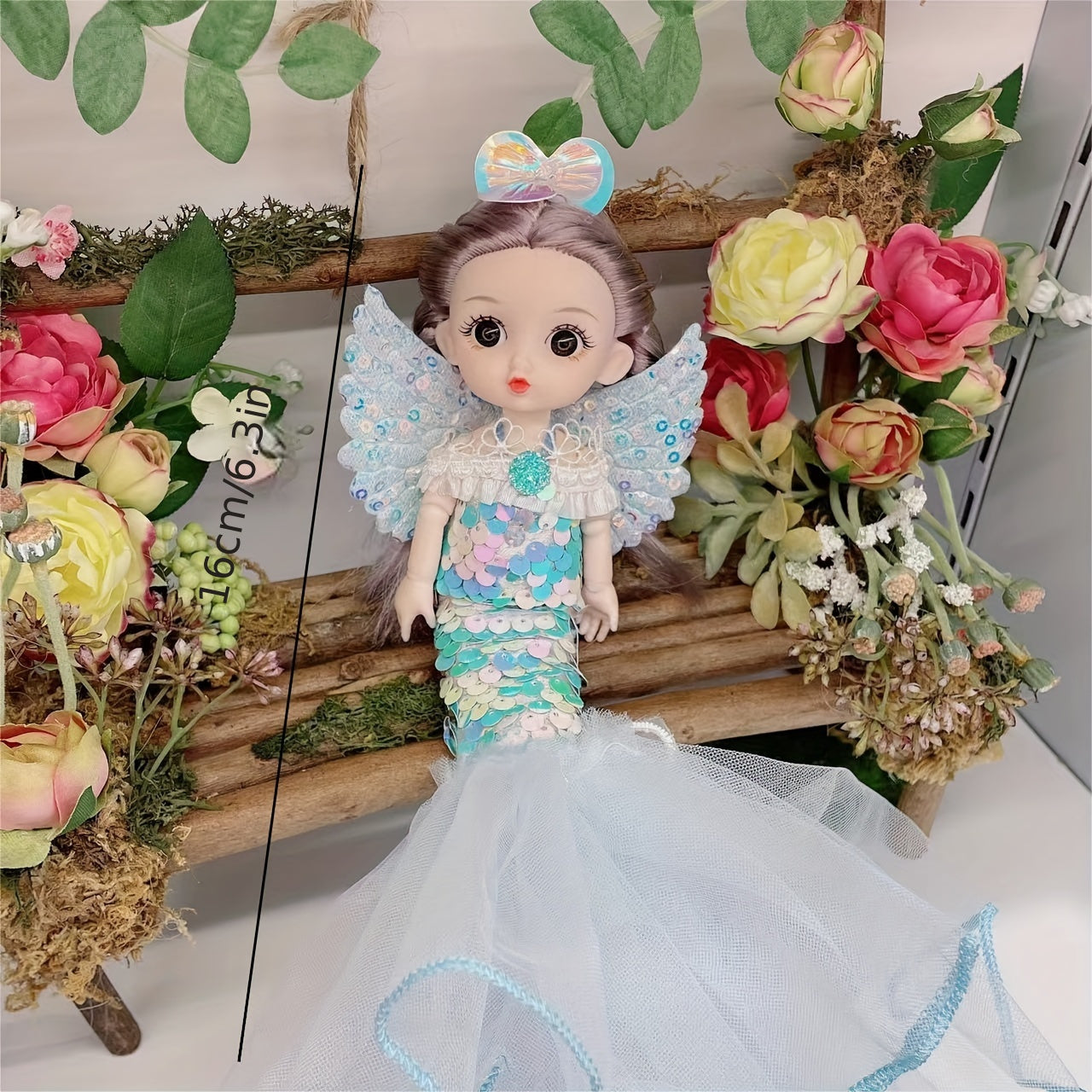 Mermaid Princess Doll Key Chain Pendant Ornament Birthday Christmas