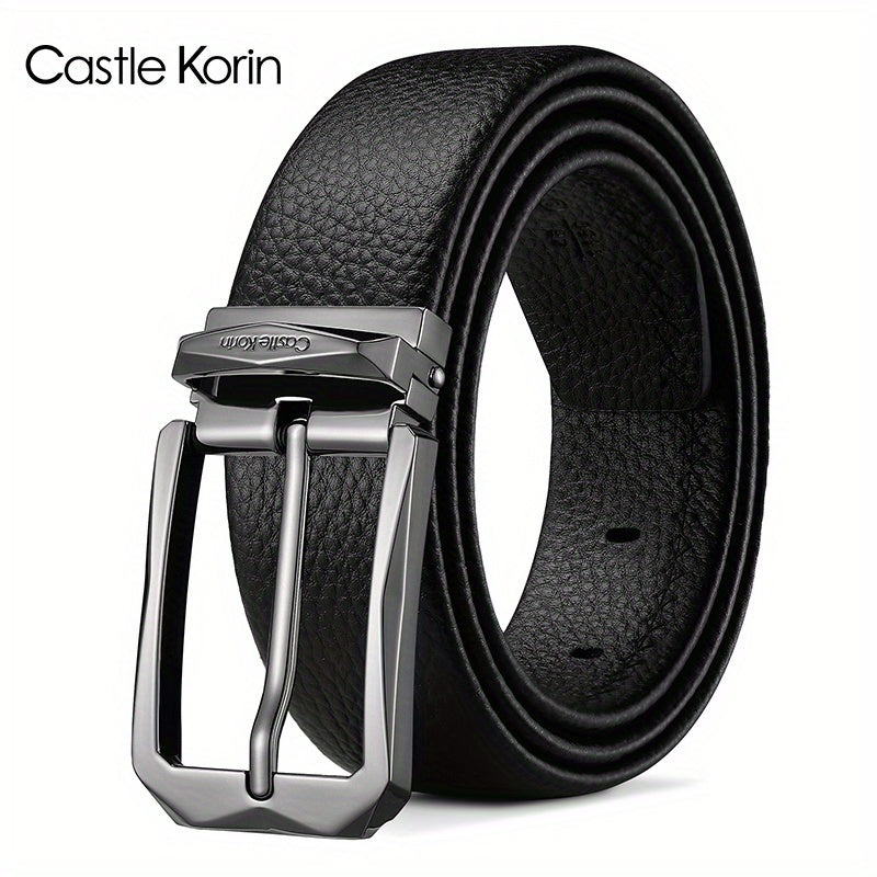 Men's Business Leather Belt - 47.24in x 1.37in