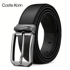 Men's Business Leather Belt - 47.24in x 1.37in