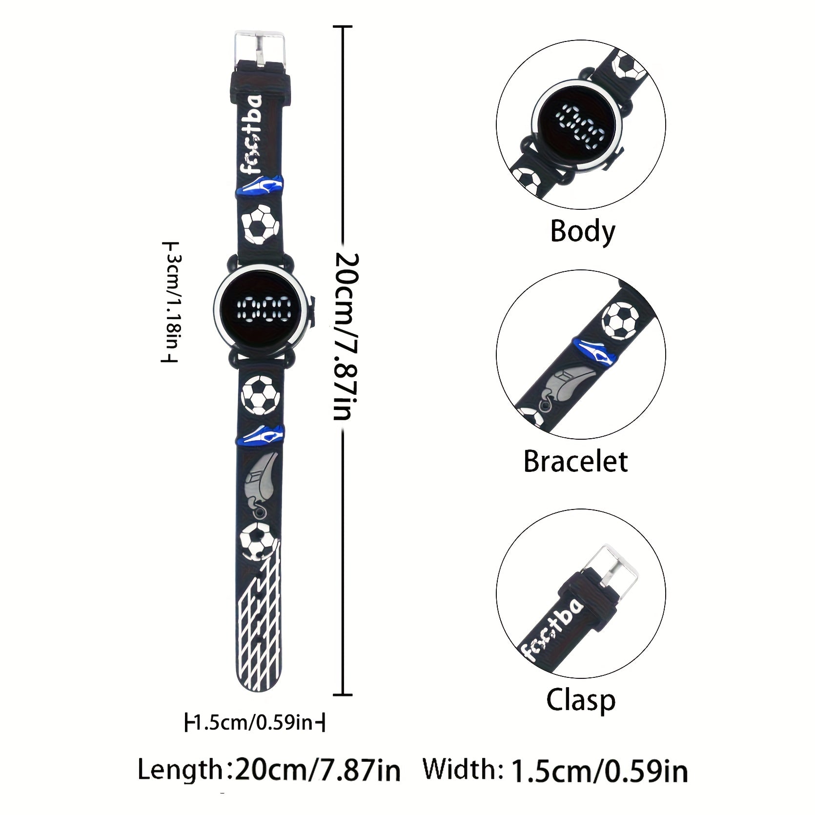 Football Electronic Watch for Back to School Gift