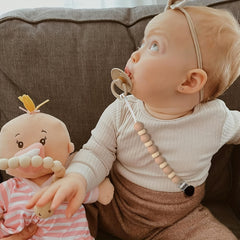 Baby Silicone Pacifier Chain Clip Teether Anti-drop Stainless Steel